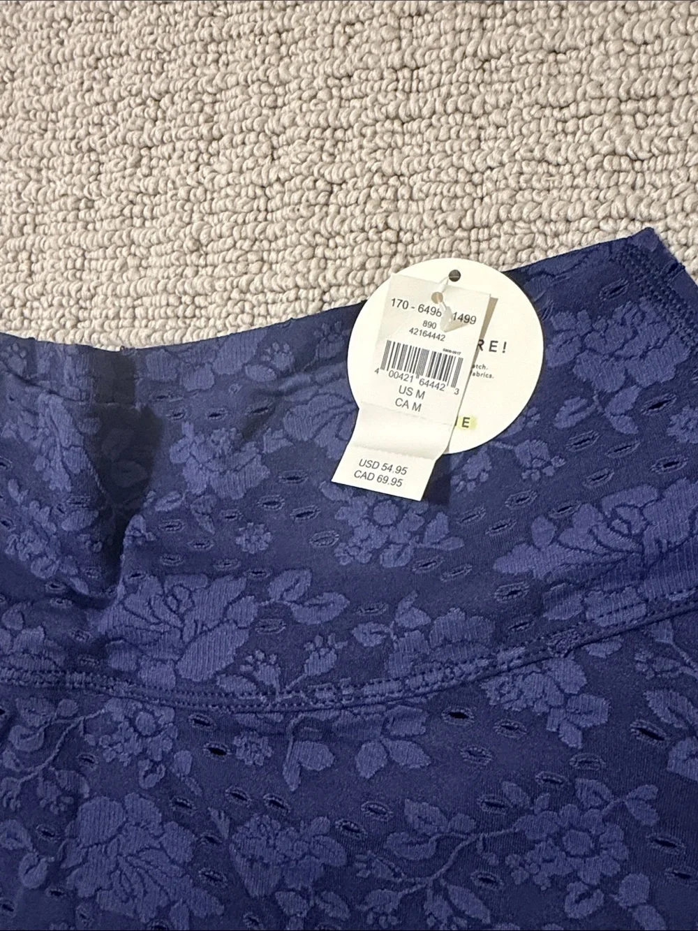Offline Navy Floral Two-Piece Long Sleeve Crop Top & Skirt